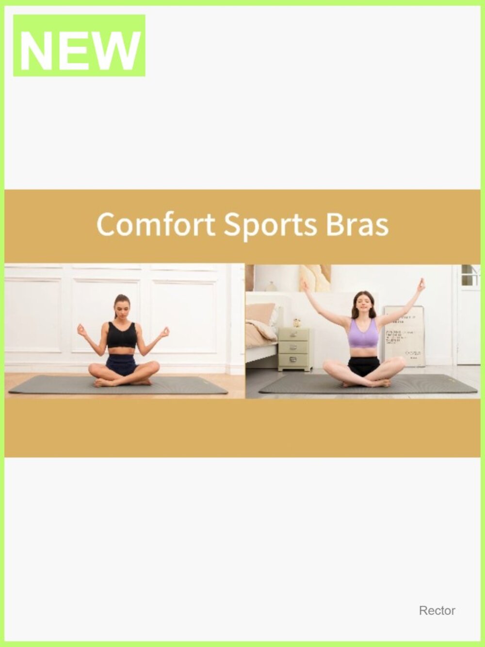 3 Pack Wireless Sports Bras Seamless Yoga Bra with Pads - Picture 7 of 7